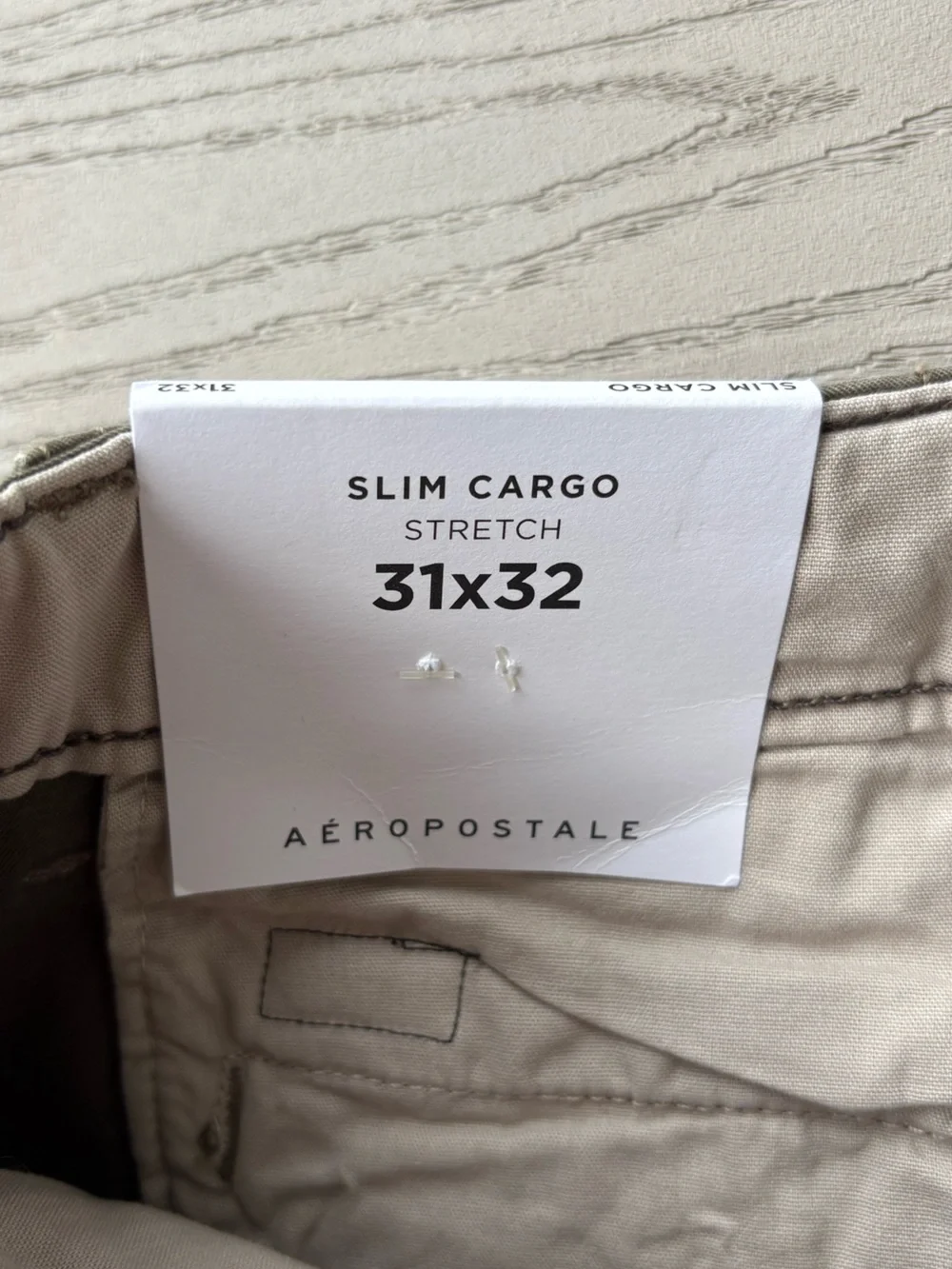 New Aeropostale Sz 31x32 Green Slim Cargo Pants Cotton Utility